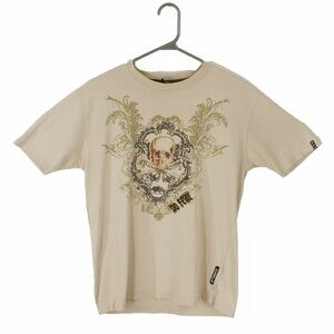 Vintage 2000s Y2K No Fear Grunge Skater Skull Short Sleeve Shirt